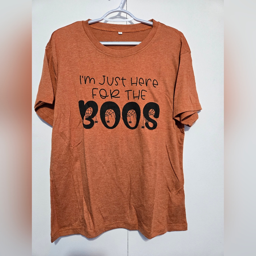 Orange Halloween Graphic T- Shirt